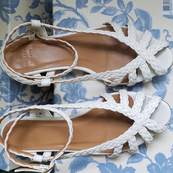 Sezane Natacha Sandals Ecru  size 7 - Picture 10 of 11